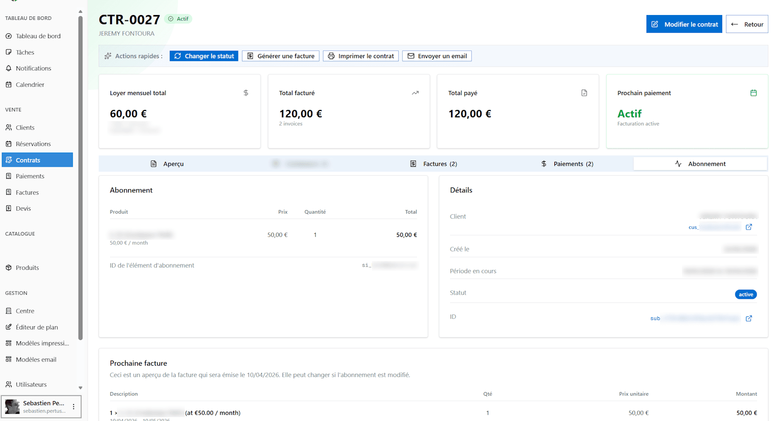 Traitement des paiements